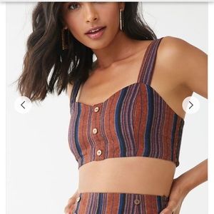 Woven Crop Top